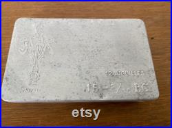 12 Aiguilles Anciennes Seringue Médicale Métal Boîte Alu Vintage C344