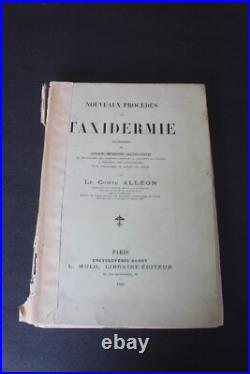 (219B) Nouveaux procédés de TAXIDERMIE Le Comte Alléon 1898