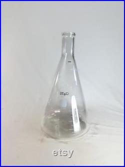 6000ml Pyrex Erlenmeyer Flask Énorme millésime Halloween ou Science Laboratory Décor No 4980