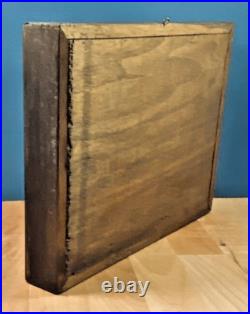 Ancien cadre d'entomologie 13 papillons taxidermie insecte vintage etude