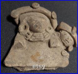 Art précolombien tête en terre cuite civilisation Maya 2600 av 1520 ap. J.C.