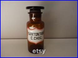 Bouteille de pharmacie en verre Flacon médical d'apothicaire cabinet de curiosités collection médecine salle de bains vintage