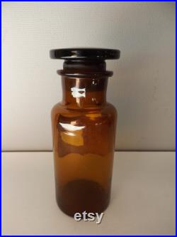 Bouteille de pharmacie en verre Flacon médical d'apothicaire cabinet de curiosités collection médecine salle de bains vintage