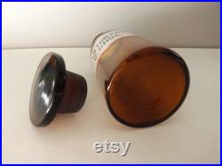 Bouteille de pharmacie en verre Flacon médical d'apothicaire cabinet de curiosités collection médecine salle de bains vintage