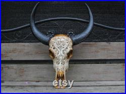 Buffalo skull carving CARVED water buffalo skull pattern bali