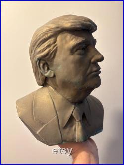 Buste Donal Trump old bronze effect