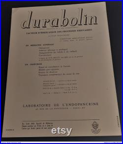 Buvard laboratoire Durabolin anatomie écorché III