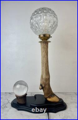 Cabinet Curiosité Taxidermie Lampe Boule de Cristal