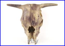 EN VENTE Vintage patiné Steer ou crâne de vache, monture, Tenture murale