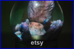 GLOBE Poulpe violet, cthulhu, kraken. Spécimen humide, curiosité, bizarrerie, décor steampunk
