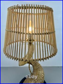 Lampe Corne de Bélier. Cabinet de Curiosités. Taxidermie Vintage