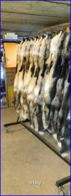 Peaux de renard à flamme jaune 100 110 cm de long, 130 140 cm avec queue de qualité supérieure de Pologne
