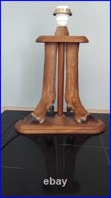 Pied de lampe taxidermie patte de biche Cabinet de curiosité