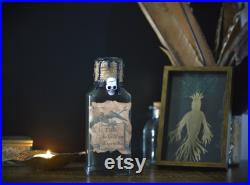 Potion magique Élixir de la Nuit Éternelle Décoration ésotérique gothique, curiosité sorcière, fiole mystique