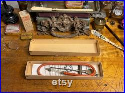 Rare Trocart pneumatique allemand KaWe complet et boîte Instrument médical vintage de collection Aspirateur Dr Potain Dr Dieulafoy Hirudo