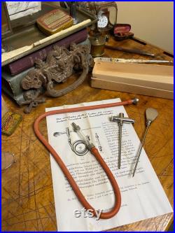 Rare Trocart pneumatique allemand KaWe complet et boîte Instrument médical vintage de collection Aspirateur Dr Potain Dr Dieulafoy Hirudo