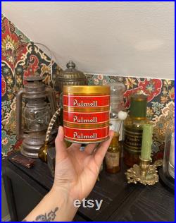 Rare boîte de pastilles Pulmoll ancienne pharmacie apothicaire tôle XXe 20th Cabinet de curiosités, médicament vintage, médecine retro