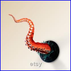 Sculpture de mur de hublot de tentacule avec l éclaboussure, extra grand