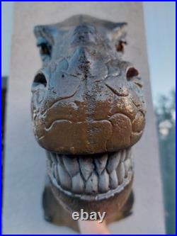 Sculpture tête de cerf murale tête de dinosaure T-rex taxidermie polystyrène