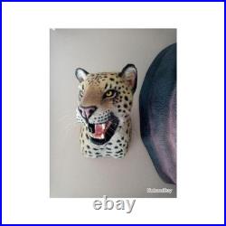 Taxidermie réplique trophée panthere en résine et fausse fourrure