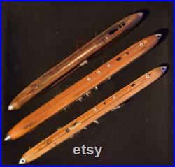 Véritable navettes traditionnelles pour métier à tisser ancien