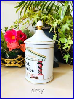 Vintage Pot à Pharmacie Ext Colombo en Porcelaine de Limoges Goumot-Labesse, Collection Pharmacie, Médecine, Apothicaire France Vintage Pot à Pharmacie Ext Colombo en Porcelaine de Limoges Goumot-Labesse, Collection Pharmacie, Médecine, Apothicaire France