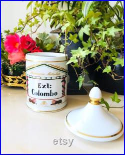 Vintage Pot à Pharmacie Ext Colombo en Porcelaine de Limoges Goumot-Labesse, Collection Pharmacie, Médecine, Apothicaire France Vintage Pot à Pharmacie Ext Colombo en Porcelaine de Limoges Goumot-Labesse, Collection Pharmacie, Médecine, Apothicaire France