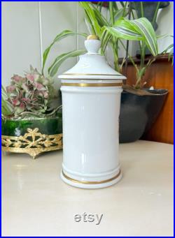 Vintage Pot à Pharmacie PAVER en Porcelaine des Champs Elysées Paris, Décor Floral et Insectes Collection Pharmacie, Apothicaire France Vintage Pot à Pharmacie PAVER en Porcelaine des Champs Elysées Paris, Décor Floral et Insectes Collection Pharmacie, Apothicaire France