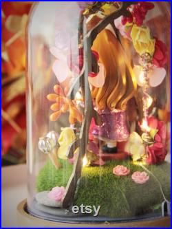 Vitrine figurine Aurore la Belle au bois dormant Vitrine figurine Aurore la Belle au bois dormant