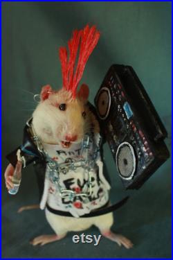 taxidermie rat punk radio taxidermy rat punk cabinet de curiosité oditties